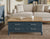 Signature Blue Coffee Table with four drawers & hidden storage trunk