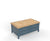Signature Blue Coffee Table with four drawers & hidden storage trunk