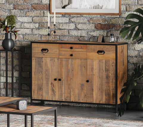 Ooki Sideboard With 3 Doors & 4 Drawers