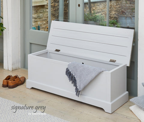 Signature Grey Hallway Storage Bench