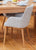Mobel Oak Light Grey Chair (Pack Of Two)