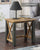 Urban Elegance Reclaimed Open Front Side / Lamp Table