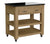 Two Drawer Oak Kitchen Island with Black Granite Top