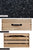 Four Drawer Oak Kitchen Island with Black Granite Top