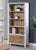 Splash of White Large Open Bookcase with Drawers