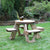Circular 4 Seater Picnic Table