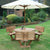 Circular 6 Seater Picnic Table with Backrests