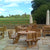 Circular 8 Seater Picnic Table with Backrests