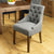 Shiro Walnut Accent Upholstered Dining Chair - Slate (Pack Of Two)