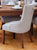 Shiro Walnut Accent Narrow Back Upholstered Dining Chair - Grey (Pack Of Two)