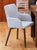 Shiro Walnut Light Grey Chair (Pack of two)