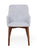 Shiro Walnut Light Grey Chair (Pack of two)