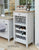 Signature Grey Wine Rack / Glass Storage Cabinet