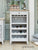 Signature Grey Wine Rack / Glass Storage Cabinet