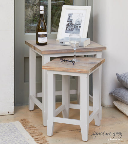Signature Grey Nest of Two Tables