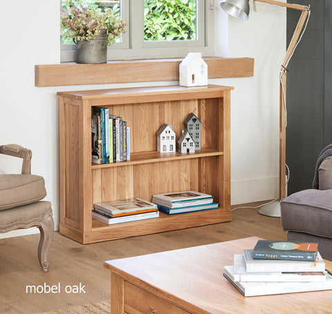 Mobel Oak Low Bookcase