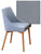 Mobel Oak Grey Chair (Pack Of Two)