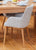 Mobel Oak Light Grey Chair (Pack Of Two)