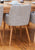 Mobel Oak Light Grey Chair (Pack Of Two)