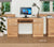 Mobel Oak Twin Pedestal Computer Desk