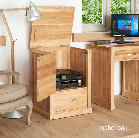 Mobel Oak Printer Cupboard