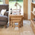 Mobel Oak Nest of Three Coffee Tables