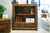 Mayan Walnut Two Drawer Low Bookcase