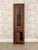 Mayan Walnut Narrow Glazed Bookcase
