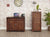 Mayan Walnut Three Drawer Filing Cabinet