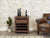 Mayan Walnut Wine Rack Lamp Table
