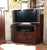 La Roque Mahogany Corner Television Cabinet