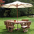 Square 8 Seater Picnic Table with Backrests