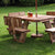 Square 8 Seater Picnic Table with Backrests