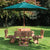 Square 8 Seater Picnic Table with Backrests
