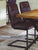 Urban Elegance Vintage Styled Brown Leather Dining Chair (Pack of Two)