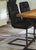 Urban Elegance Vintage Styled Black Leather Dining Chair (Pack of Two)