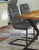 Urban Elegance Vintage Styled Grey Leather Dining Chair (Pack of Two)
