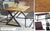 Urban Elegance Reclaimed Small Dining Table (Diagonal Leg)