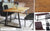 Urban Elegance Reclaimed Small Dining Table (Horizontal Leg)