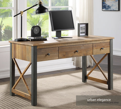 Urban Elegance Reclaimed Home Office Desk / Dressing Table